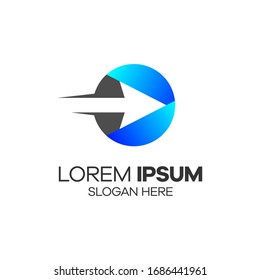 Arrow Logo Creative Template Sign Vector
