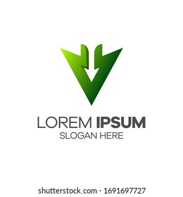 Arrow Logo Creative Template Sign Vector