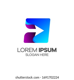Arrow Logo Creative Template Sign Vector