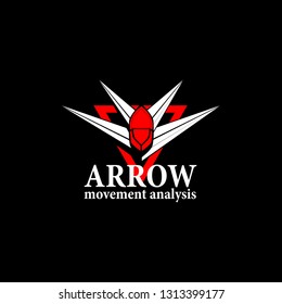 arrow logo for data analysis service organization or company