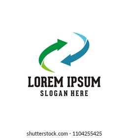 diseño de logotipo de flecha