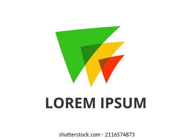 arrow logo design for any modern company in technology industry, or other modern business