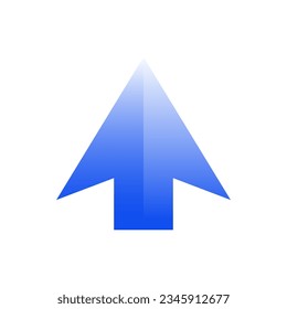 schmale Logo-Design bunt, Pfeil-Logo nach oben 