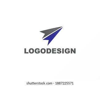 Arrow logo design concept. Creative logo identity icon