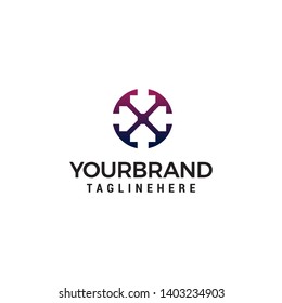 arrow logo design concept template vector