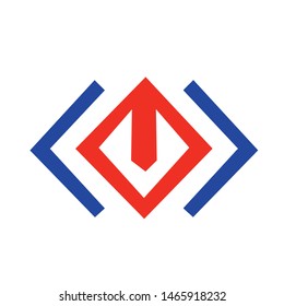 arrow logo design geometry modern design