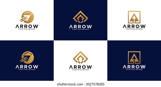 arrow logo design inspiration collection, business investment
