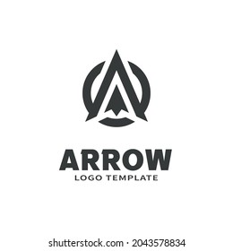 Arrow logo design Premium Vector