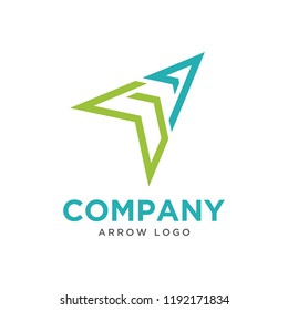 arrow logo design template