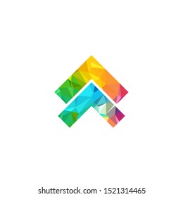 Arrow logo design template for business company 