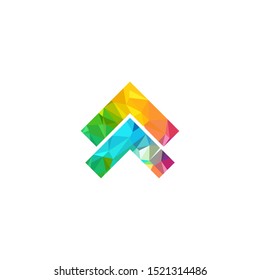 Arrow logo design template for business company 