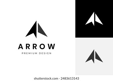 arrow up logo design for travel agency logo. business grow up logo, finance vector symbol. logistics logo