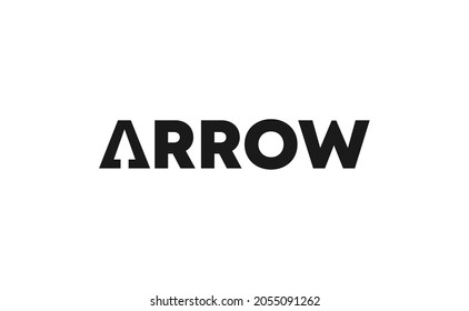 arrow logo design. logo type and vector logo