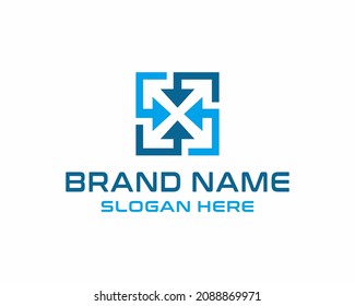 Arrow logo design vector icon
