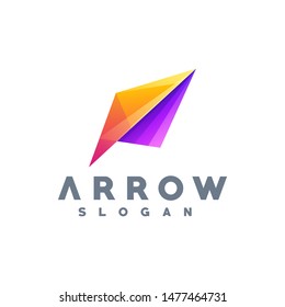 arrow logo design vector illustration