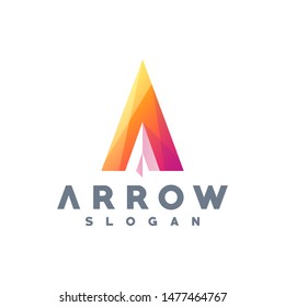 arrow logo design vector illustration