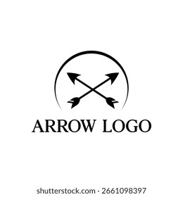Design de logotipo de seta, logotipo vetorial, design de ilustração