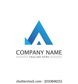 Vector de diseño de logotipo de flecha para música, medios, reproducción, audio y velocidad digitales, finanzas, logotipo de plantilla de negocio
