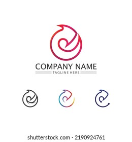Arrow logo  design vector for music, media, play, digital audio and speed, finance, business template logo