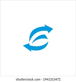 arrow logo design vector sign 