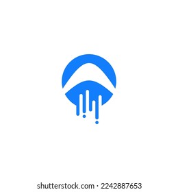 signo vectorial de diseño de logotipo de flecha