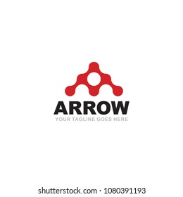 Arrow logo design vector template