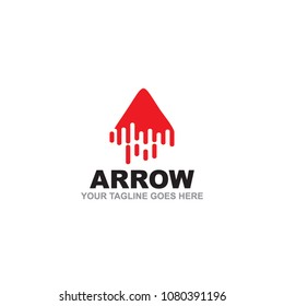 Arrow logo design vector template