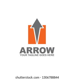 Arrow logo design vector template