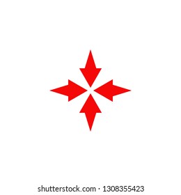 Arrow logo design vector template
