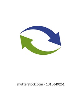 Arrow logo design vector template
