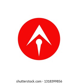 Arrow logo design vector template