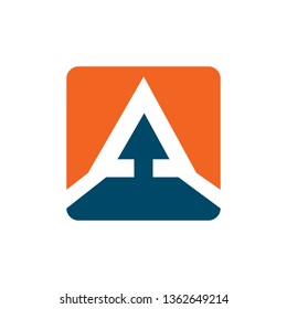 Arrow logo design vector template