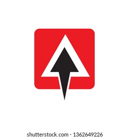 Arrow logo design vector template