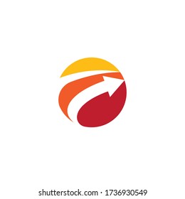 Arrow logo  design vector template