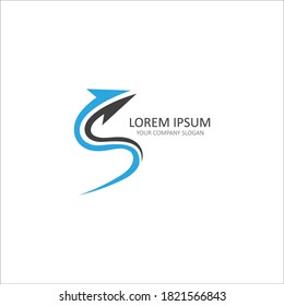 Arrow logo design vector template