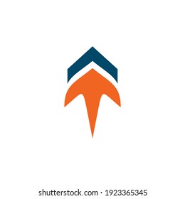 Up arrow logo design logo design vector template