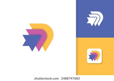 arrow logo design vector template