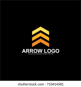 Arrow logo design vector template