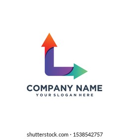 arrow logo design_vector_full color_ symbol direction_ arrow sign