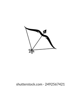 arrow logo in flat vector design style