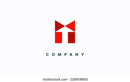 UP Arrow Logo. Geometric Arrow Shape isolated on White Background. Flat Vector Logo Design Template Element for Business and Technology Logos.