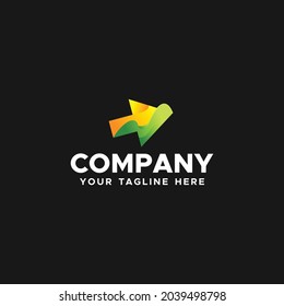 Arrow Logo Gradient Brand For Company