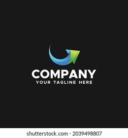Arrow Logo Gradient Brand For Company