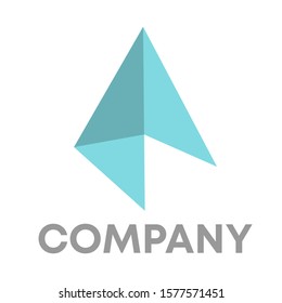 arrow up logo icon design template sign