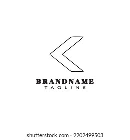 arrow logo icon design template cartoon black modern isolated vector illustration