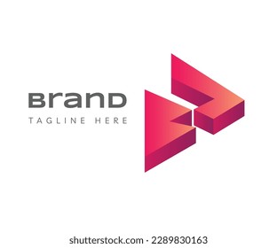 Elementos de plantilla de diseño de iconos de logotipo de flecha. Usable para marca, logotipos de negocios y tecnología.