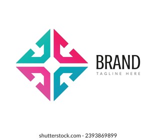 Arrow logo icon design template elements. Usable for Branding and Business Logos.
