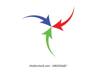 arrow logo icon design vector