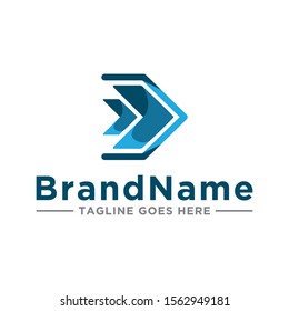 Arrow logo icon vector. Business arrow logo template. Simple design on white background.