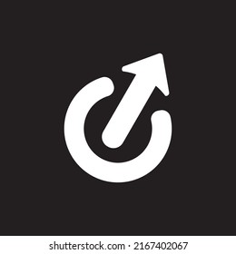 Diseño de logotipo de flecha, logotipo de círculo, vector de logotipo de reciclaje, vector de material 